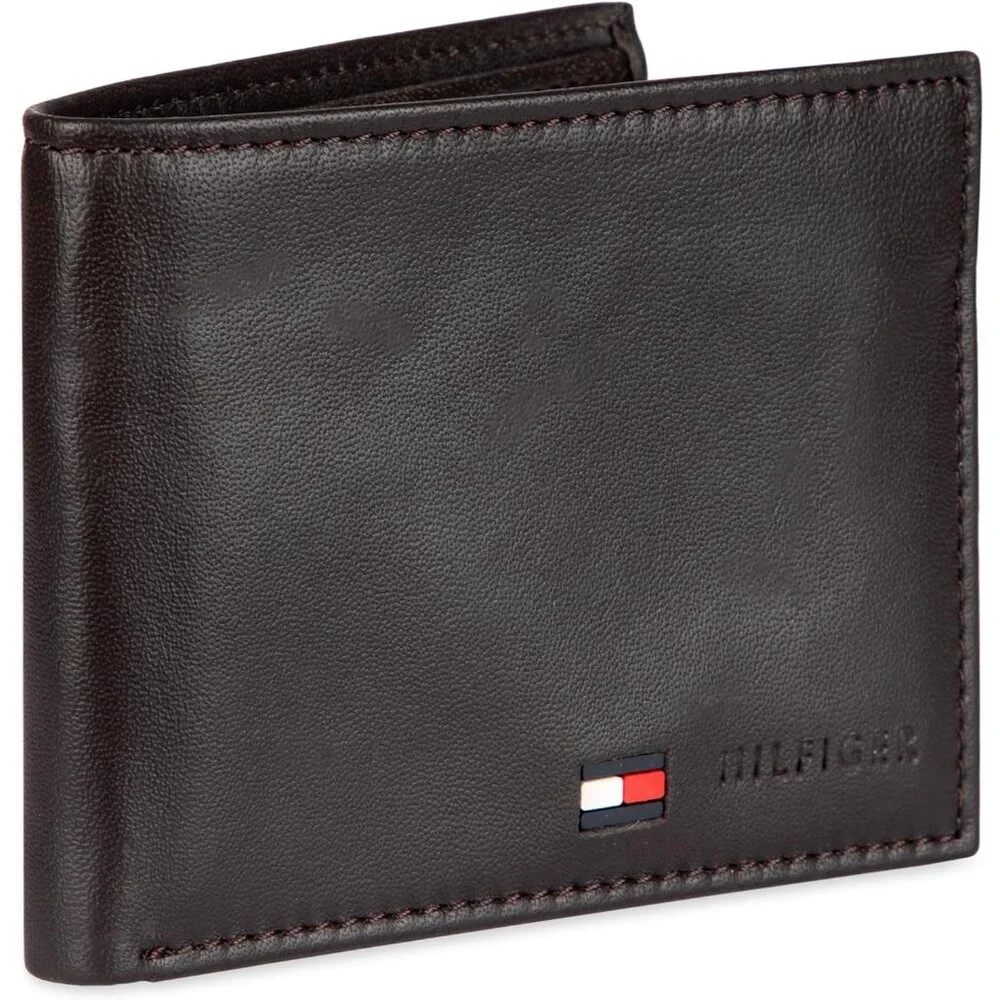 Men's Leather Wallet - Thin Sleek Casual Bifold with 6 Credit Card Pockets